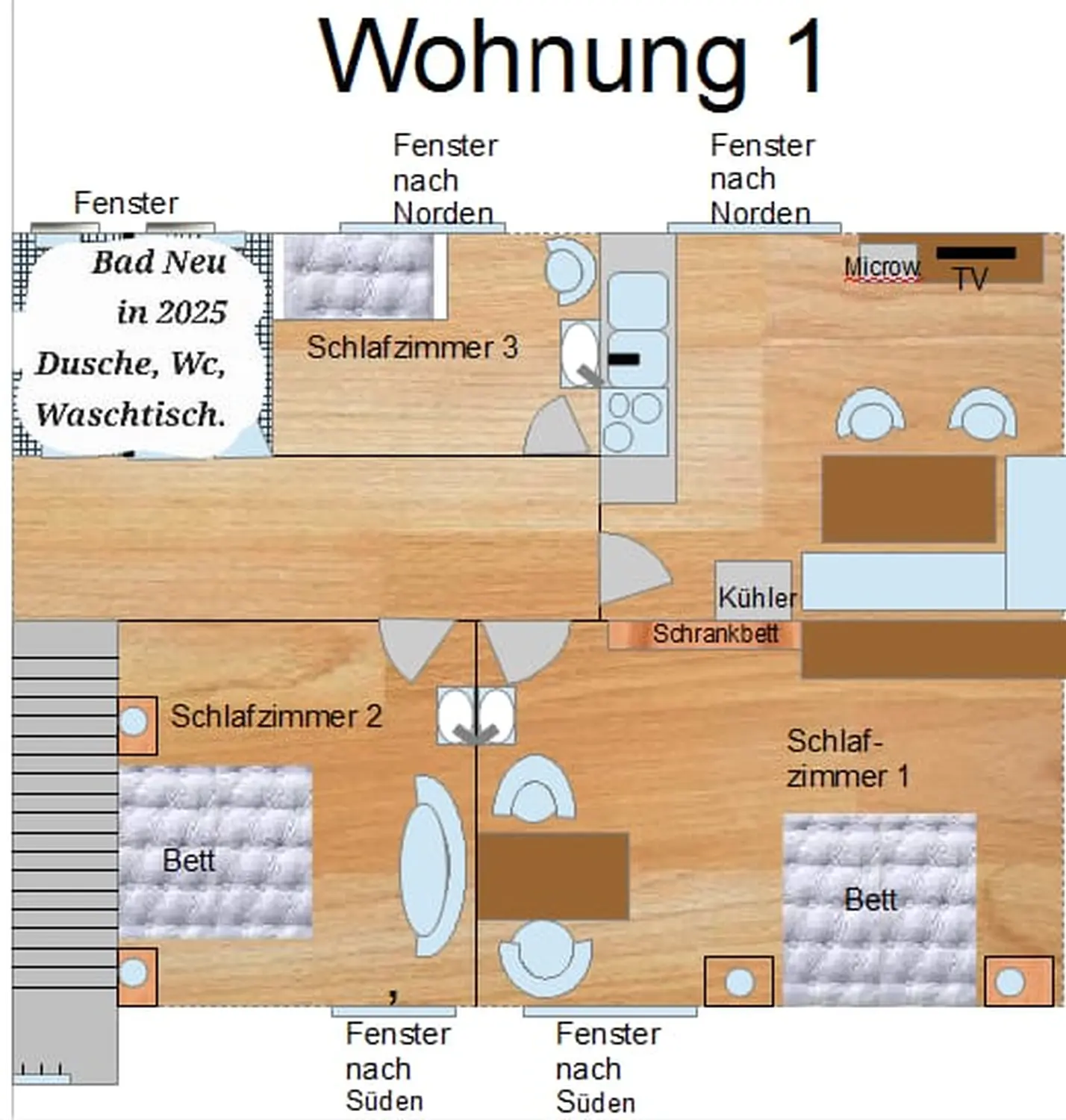 Grundriss von Haus Helgoland